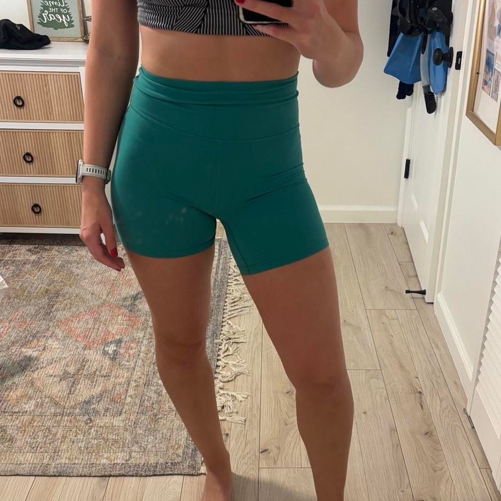 All in Motion Women's Green Bike Shorts